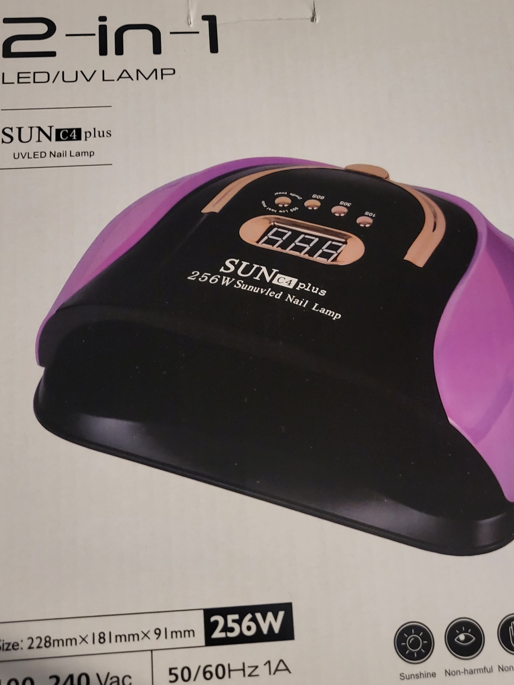Women Swim - Purple/Black UV LED Nail Lamp